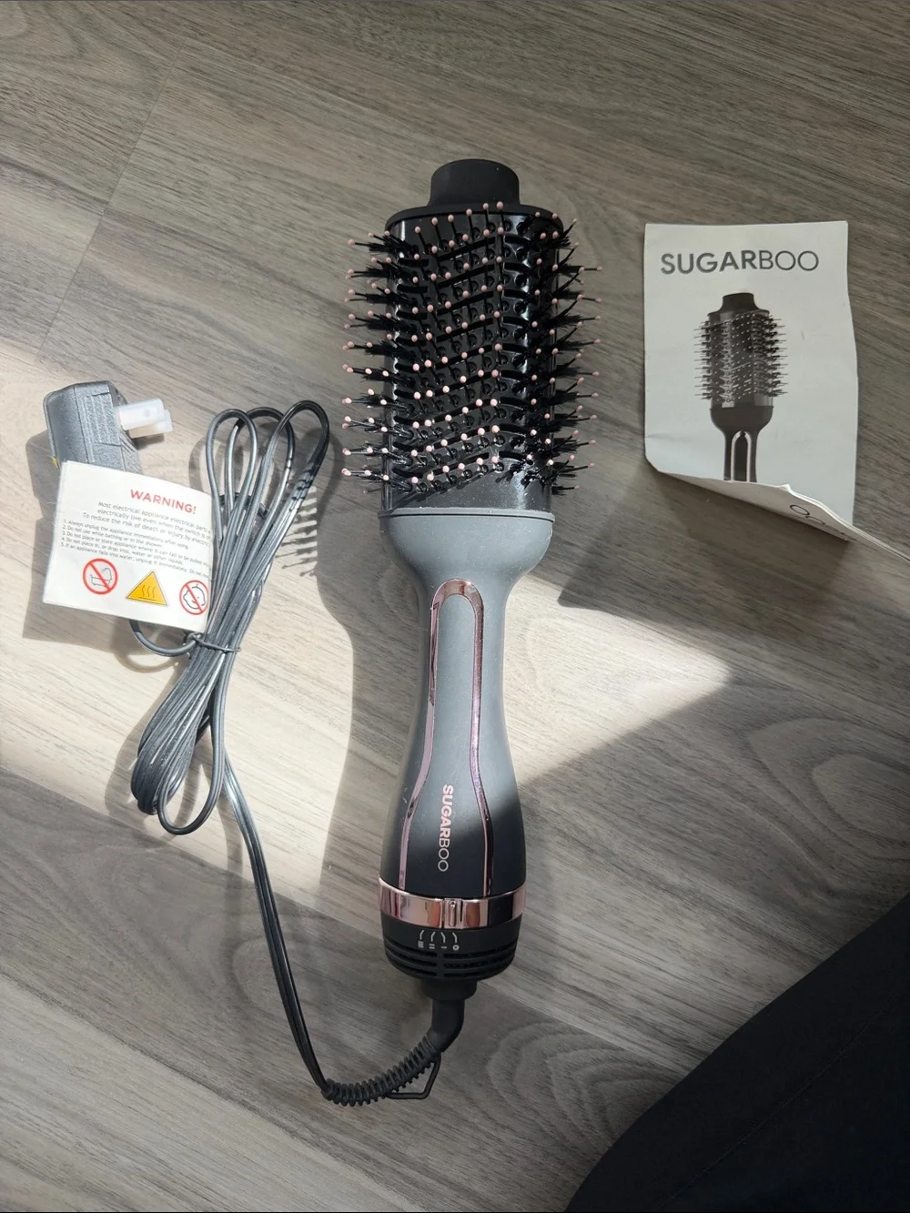 Sugar Black and Rose Gold One-Step Hot Air Brush